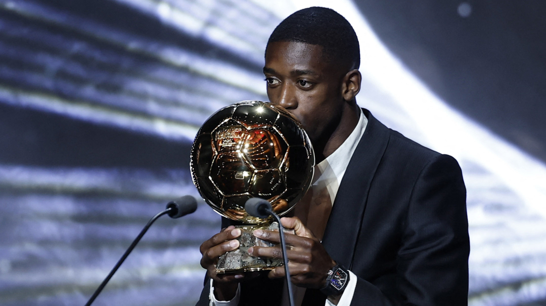 Dembélé dedicates Ballon d’Or win to PSG, fans and family