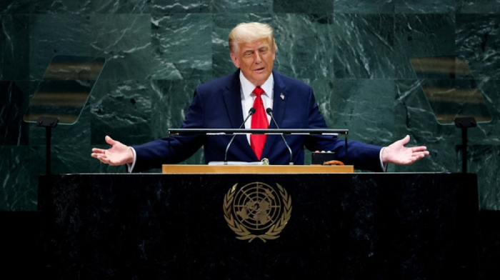 Trump clashes with UN over Palestinian statehood push in fiery General Assembly speech