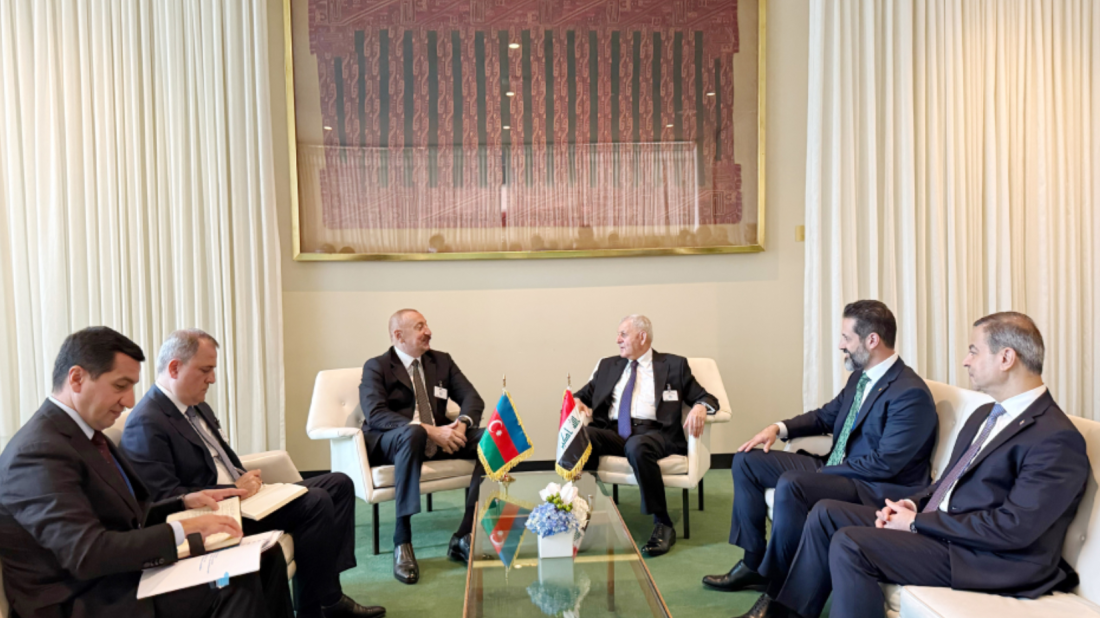 Azerbaijani President Ilham Aliyev meets leaders at UN