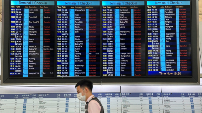 Hong Kong's airline's planes wait out Typhoon Ragasa in other countries