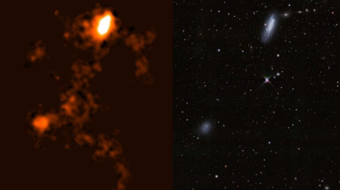 An intergalactic bridge stretches farther than ever imagined