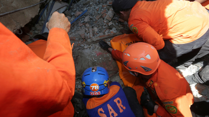 One dead, 83 injured as school building collapses in Indonesia