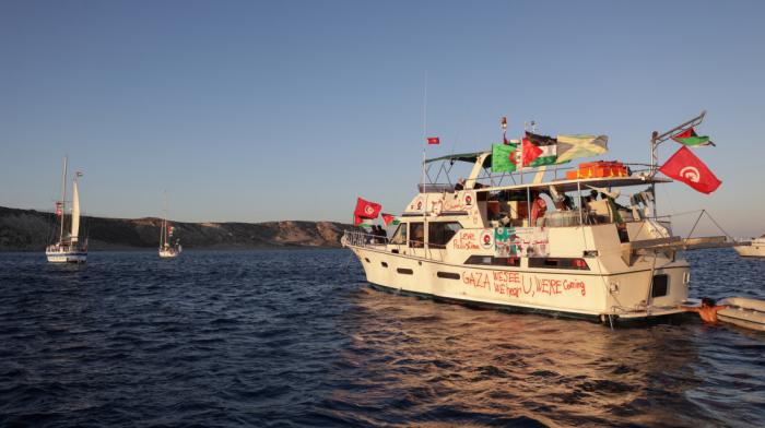 Drones from Türkiye circle Gaza aid flotilla as boats sail east