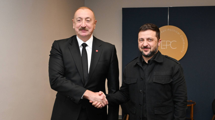 Ilham Aliyev and Volodymyr Zelenskyy meet in Copenhagen