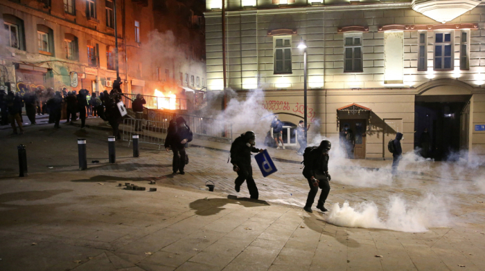 Georgian PM says protesters aim to topple the government and accuses EU of meddling