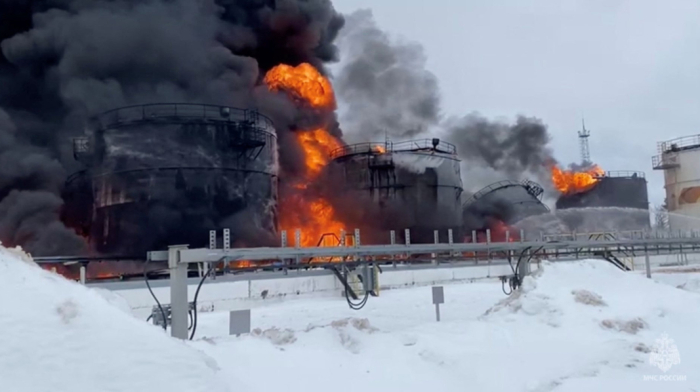 Ukraine hits major Russian explosives plant and Crimea oil terminal