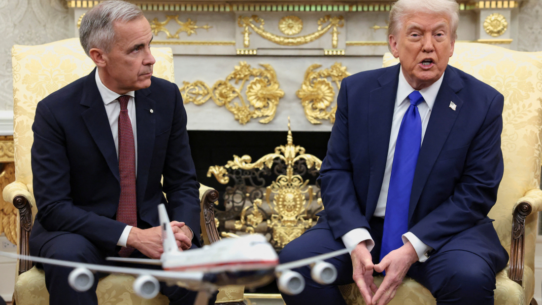 Trump says he is 'disappointed in Putin' as he hosts Canadian PM Carney at White House