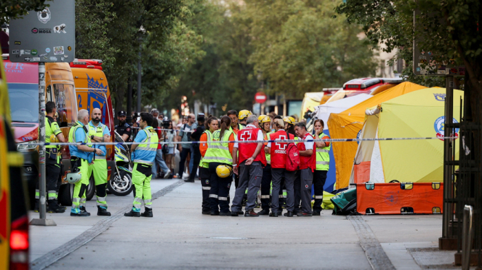 Four dead after Madrid building collapses during hotel renovation