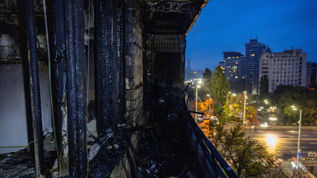 One dead, 20 injured after mass Russian attack in Kyiv