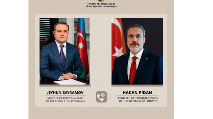 Azerbaijan and Türkiye foreign ministers discuss Middle East