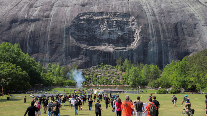 Battle lines drawn over Confederate tribute at Georgia's Stone Mountain