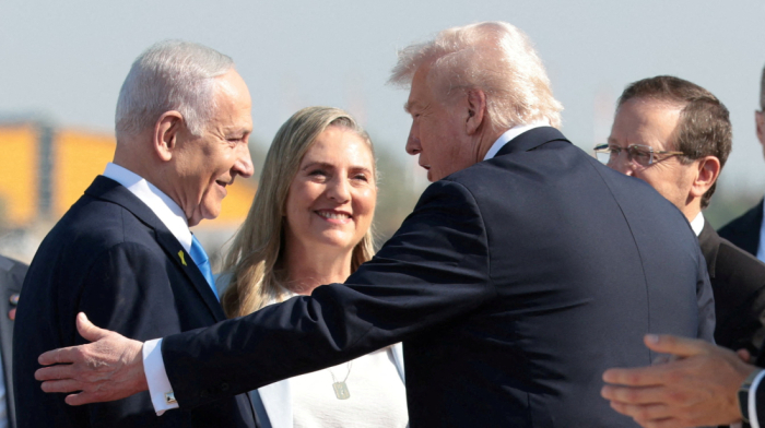 Trump arrives in Israel to meet leaders and hostage families