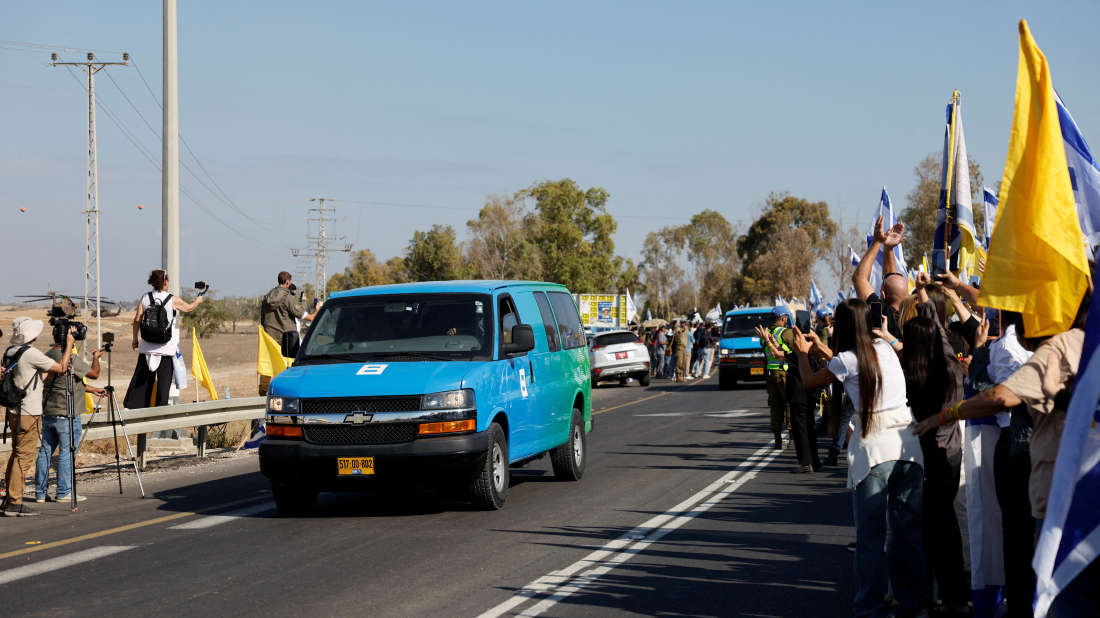 Hamas releases final 20 living Israeli hostages as Trump visits Knesset