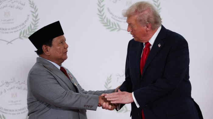 Indonesian president asks Trump for meeting with son Eric in 'hot mic' moment