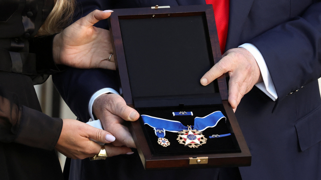 Trump awards Charlie Kirk posthumous Presidential Medal of Freedom