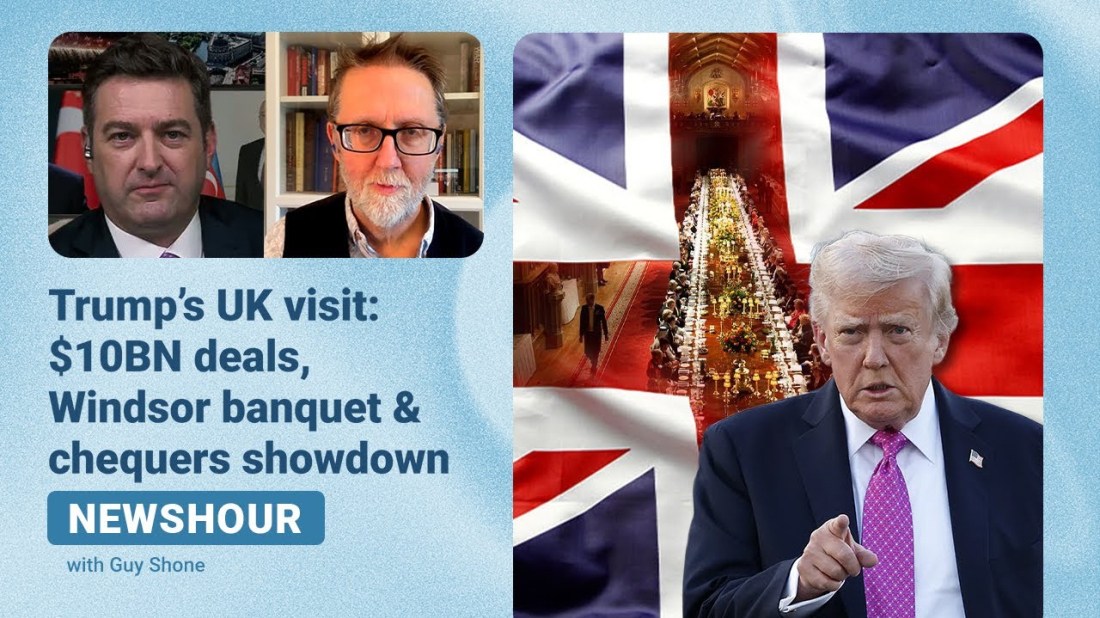 Newshour | Trump's UK state visit: protests, pageantry & pomp
