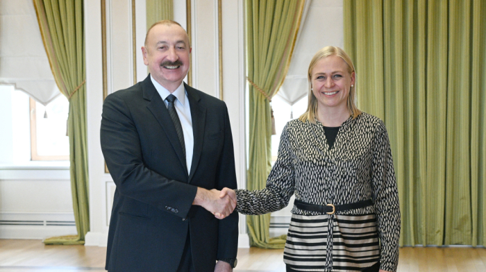 President Ilham Aliyev received delegation led by OSCE Chairperson-in-Office VIDEO