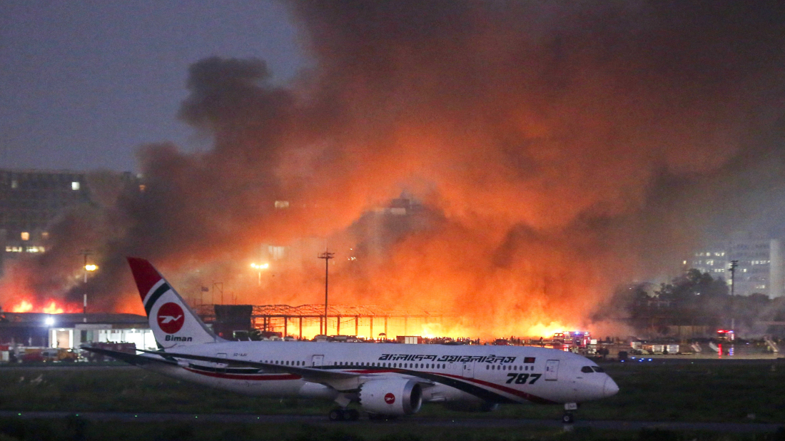 Fire at airport cargo complex disrupts Bangladesh’s garment exports