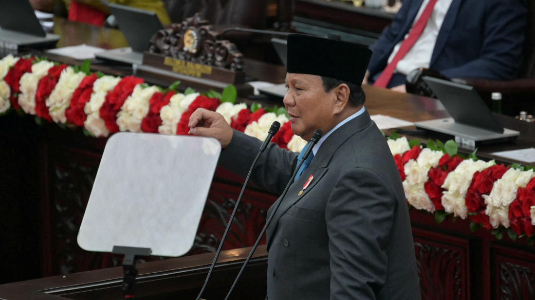 Indonesian students protest Prabowo’s one-year rule