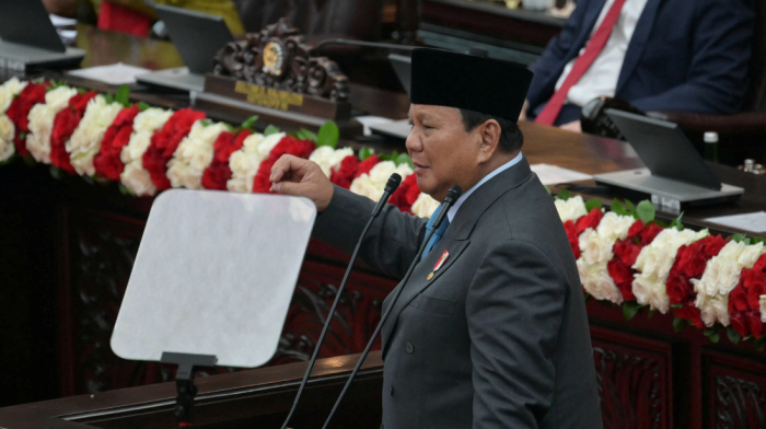 Indonesian students protest Prabowo’s one-year rule