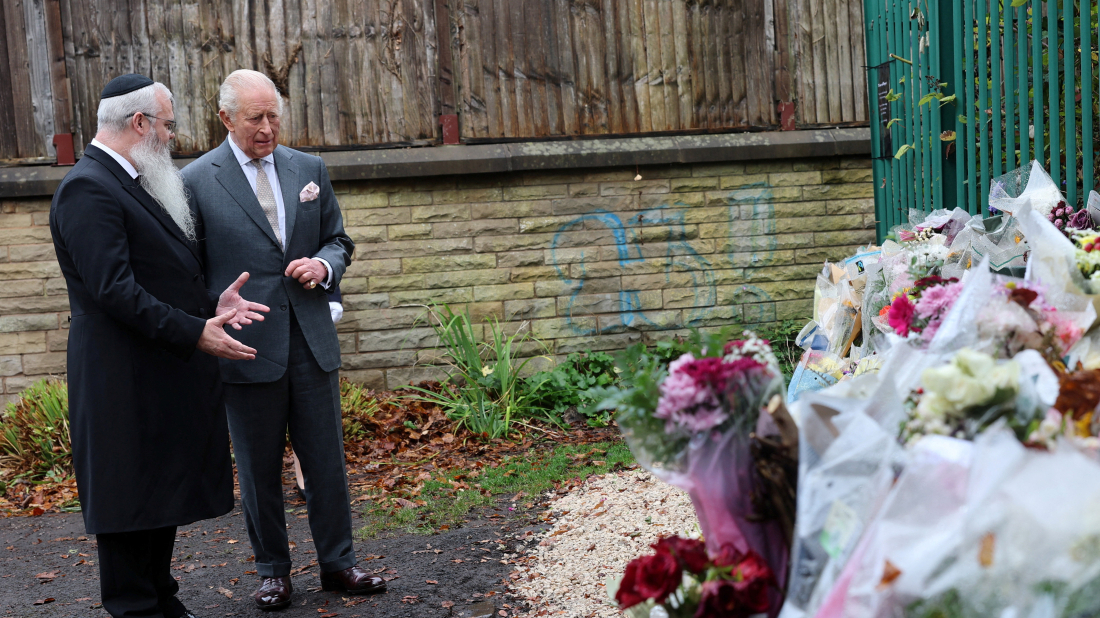 King Charles III pays visit to Manchester's Jewish community