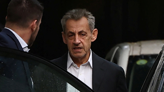 Former French President Sarkozy arrives at prison to start 5-year sentence