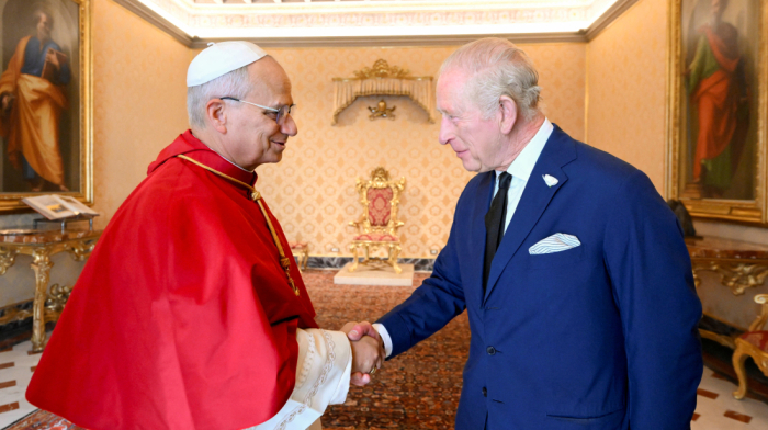 King Charles and Pope Leo pray together in a 500-year first