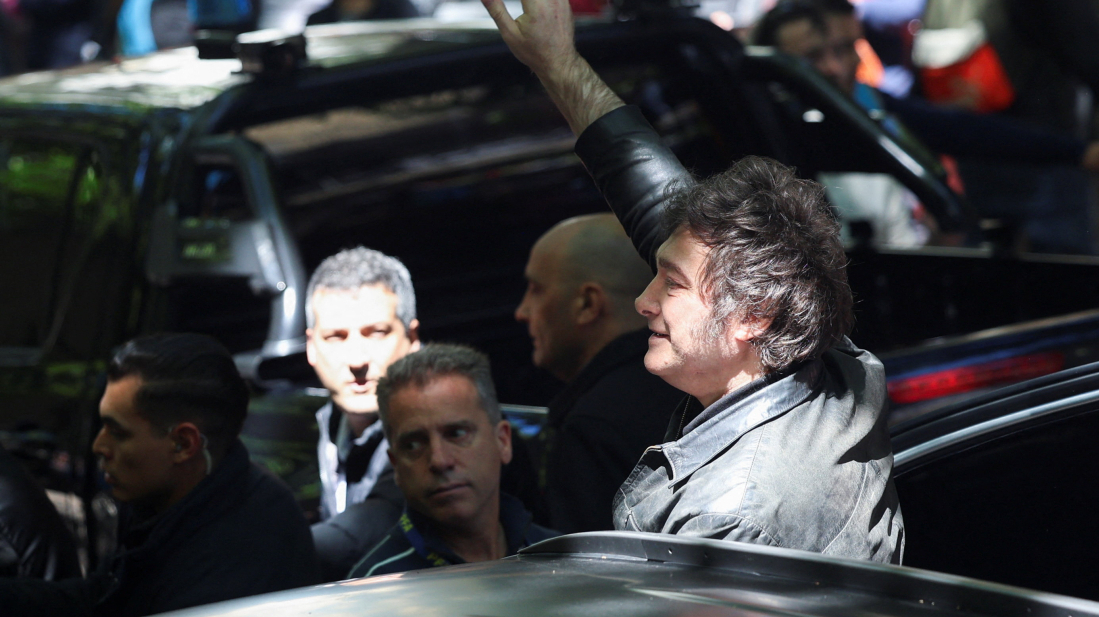 Javier Milei celebrates landslide win in midterm elections in Argentina