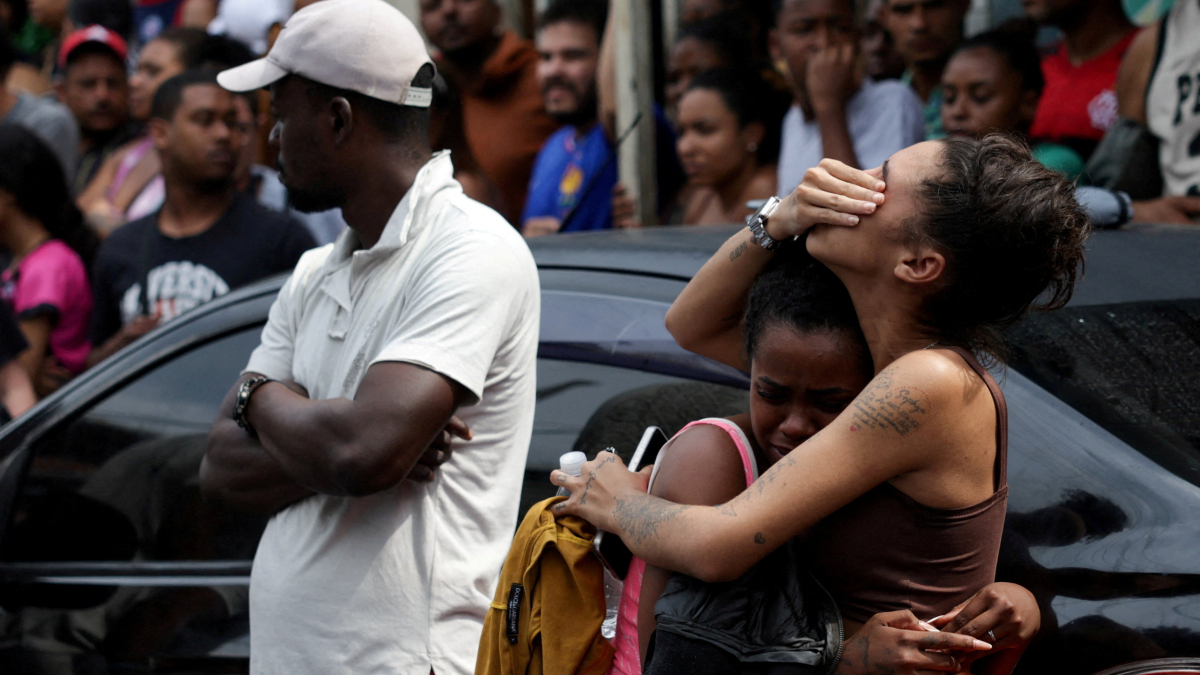 Corpses line Rio street as death toll from police raids surges to 132