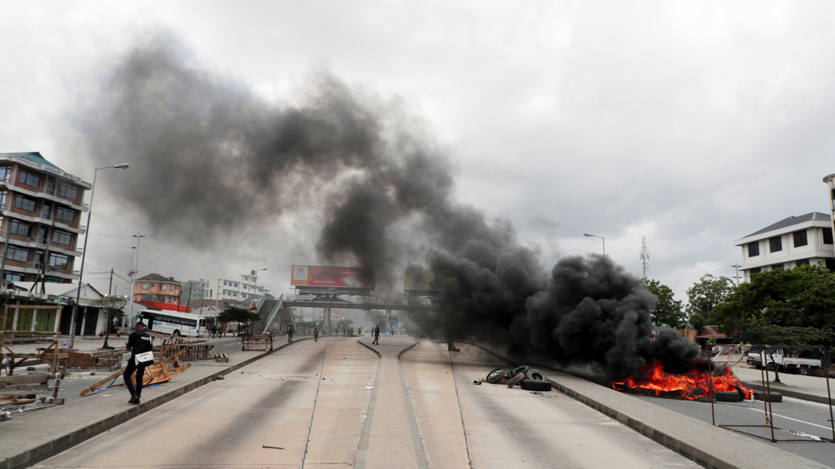 Tanzania police fire tear gas as post-election protests continue in Dar es Salaam