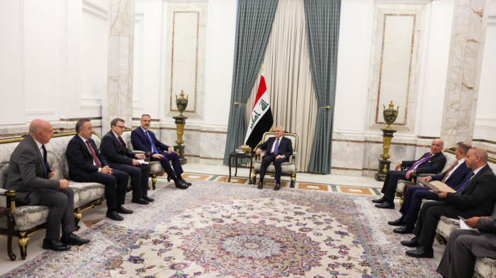 Turkish foreign minister meets Iraqi president, top officials during Baghdad visit