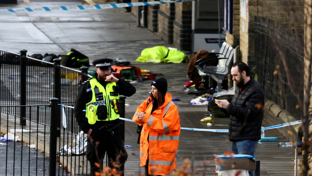 Man accused of UK train attack charged with 11 counts of attempted murder