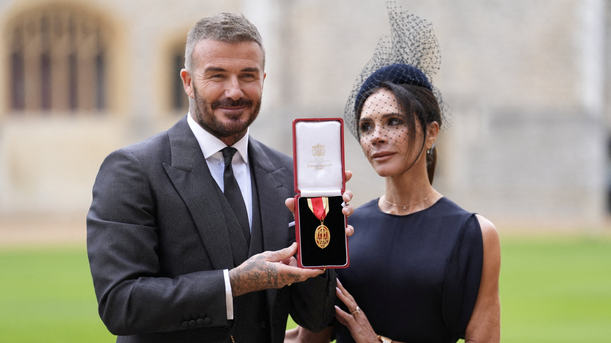 Sir David Beckham: ex footballer knighted by King Charles III