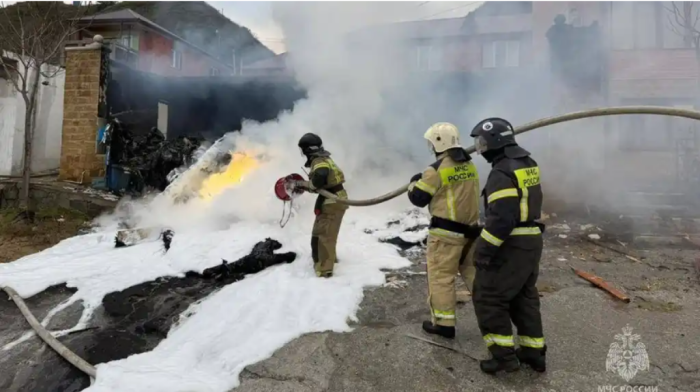 Helicopter crashes into home in Dagestan, kills four