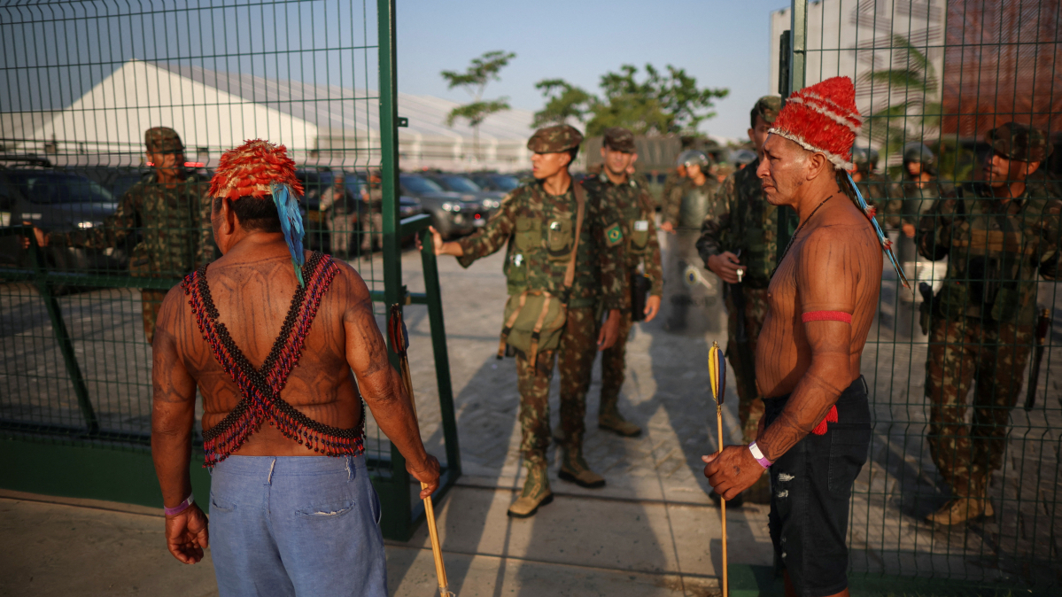 Indigenous protesters block entrance to COP30 climate summit in Brazil