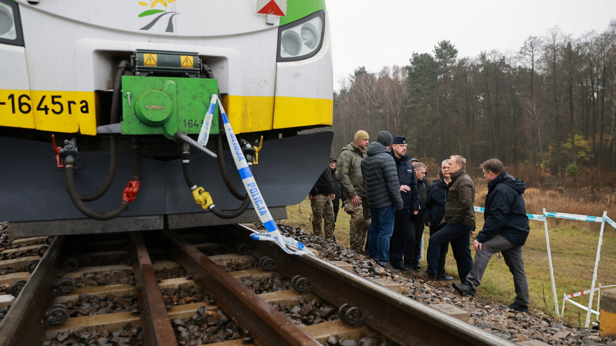 Polish railway track blast an 'unprecedented act of sabotage - PM Tusk