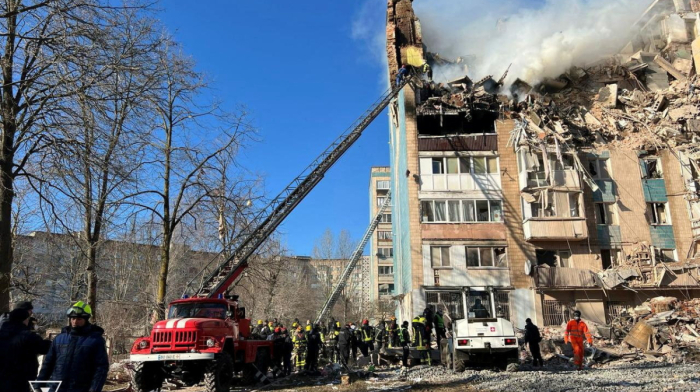 Dozens killed in Russian strike on apartment buildings in western Ukraine