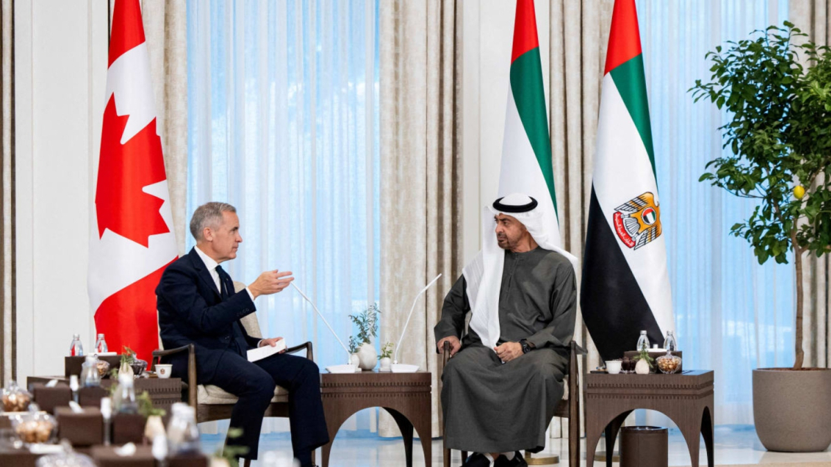 Canada PM and UAE President meet in Abu Dhabi, discuss Gaza