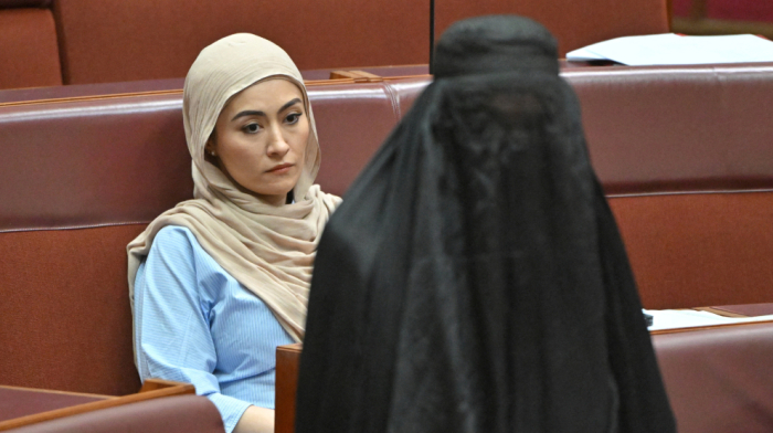 Australian far-right senator suspended after wearing burqa