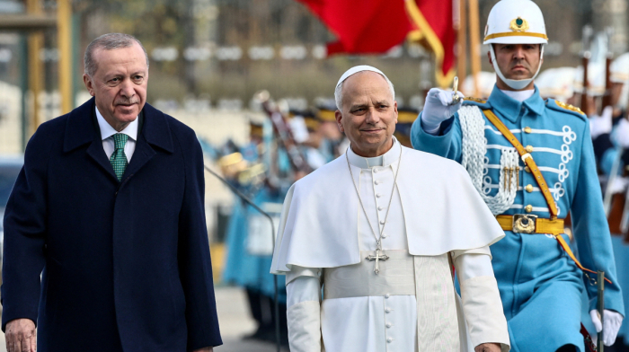 Pope Leo meets President Erdoğan in Ankara on first official overseas trip