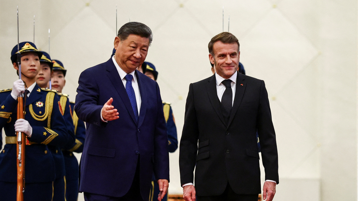 China's President Xi Jinping met French President Emmanuel Macron