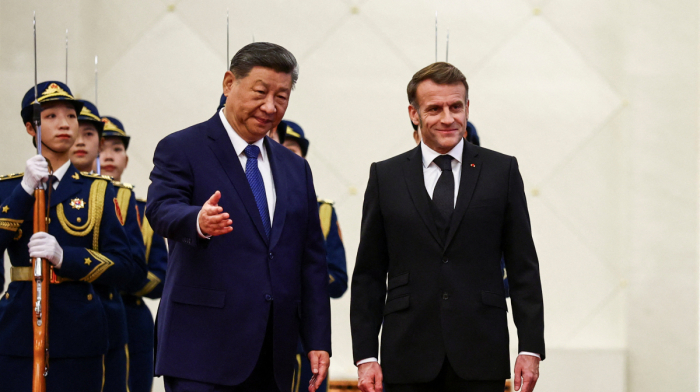 China's President Xi Jinping met French President Emmanuel Macron