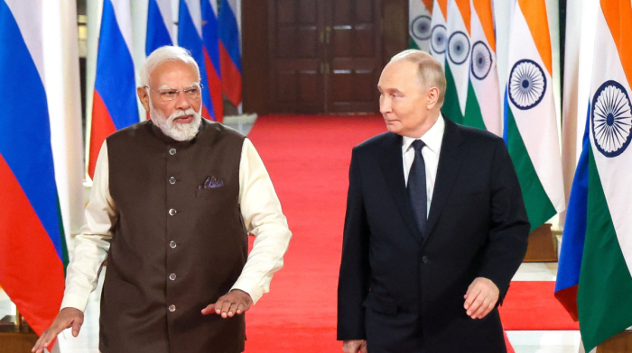Putin and Modi discuss trade, peace in New Delhi summit