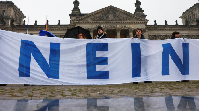 Thousands of students protest Germany’s new military service law