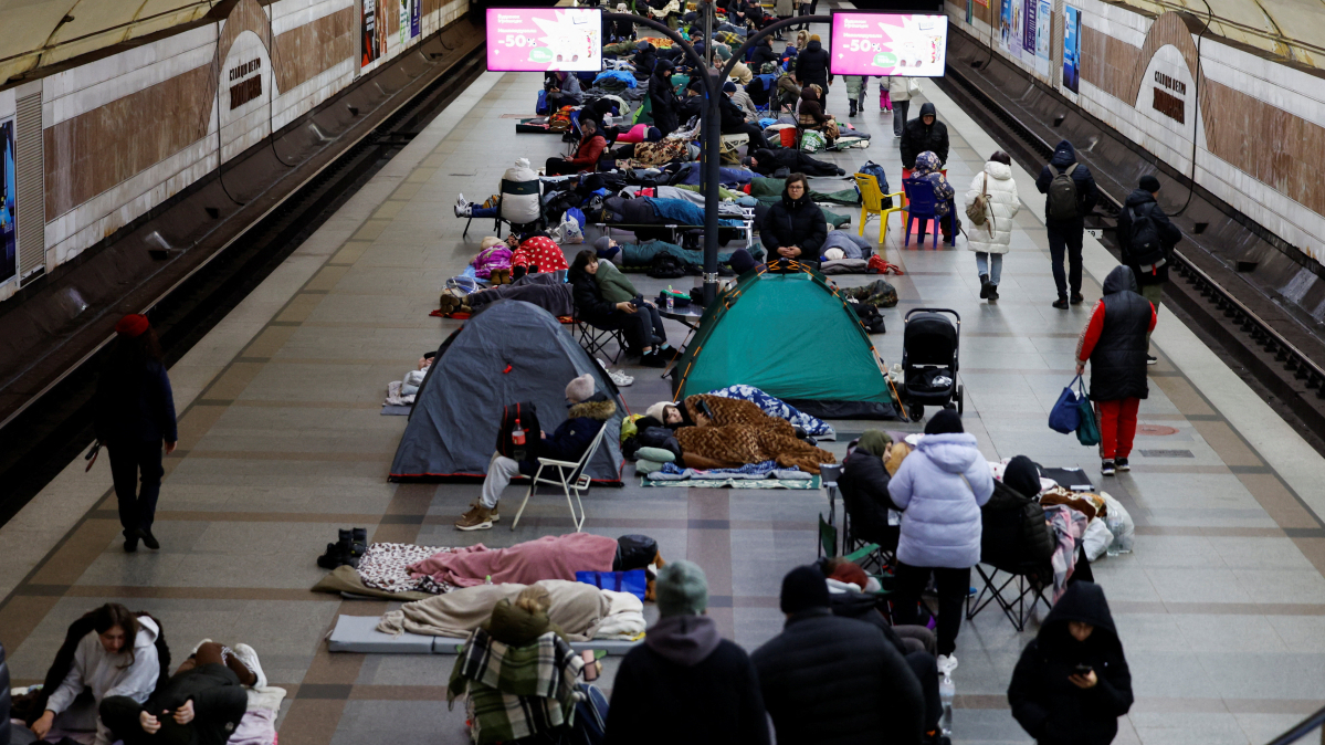 Russian drones, missiles hit railway hub near Ukraine's capital