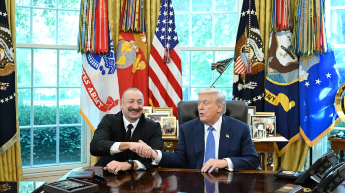 U.S. President Donald Trump thanks President Ilham Aliyev