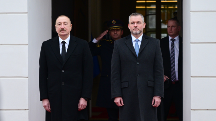 Official welcome ceremony held for President Ilham Aliyev in Bratislava
