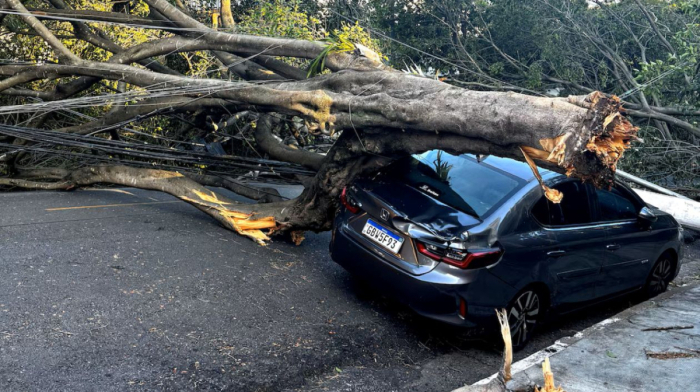 Strong winds leave millions in Brazil's Sao Paulo without power, cutting water and flights
