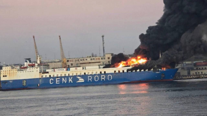 Turkish-owned vessel hit in Russian strike on Ukraine’s southern coast