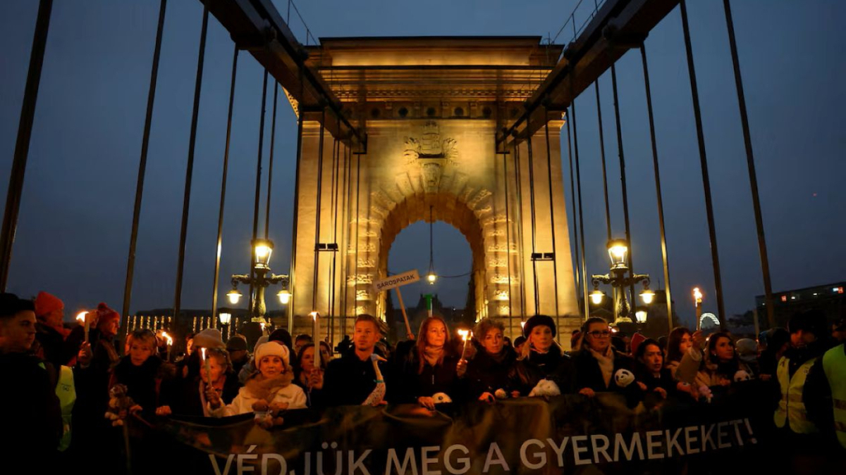 Thousands march in Budapest over juvenile detention abuse scandal